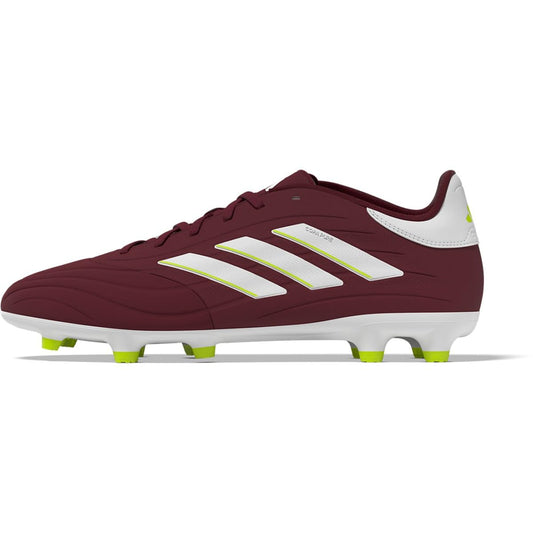 adidas Unisex Copa Pure II League Firm Ground Sneaker Shadow Red/White/Team Solar Yellow 7 US Men - Renee Lane Company