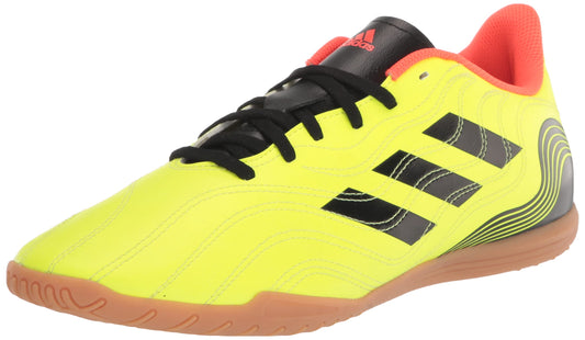 adidas Unisex Copa Sense.4 Indoor Soccer Shoe Team Solar Yellow/Black/Solar Red 12.5 US Men - Renee Lane Company