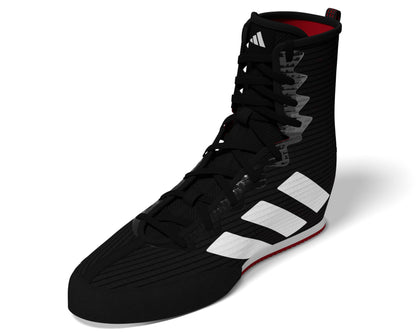 adidas Unisex Hog 4 Boxing Sneaker Black/White/Pure Ruby 4.5 US Men - Renee Lane Company