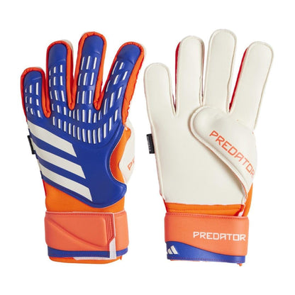 adidas Unisex Match Fingersave Goalie Gloves Lucid Blue/Solar Red/White 11.5 - Renee Lane Company