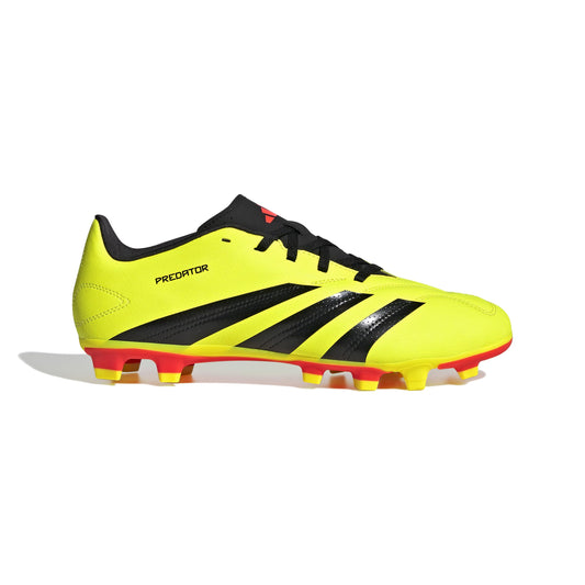 adidas Unisex Predator 24 Club Flexible Ground Sneaker Team Solar Yellow/Black/Solar Red 11.5 US Men - Renee Lane Company