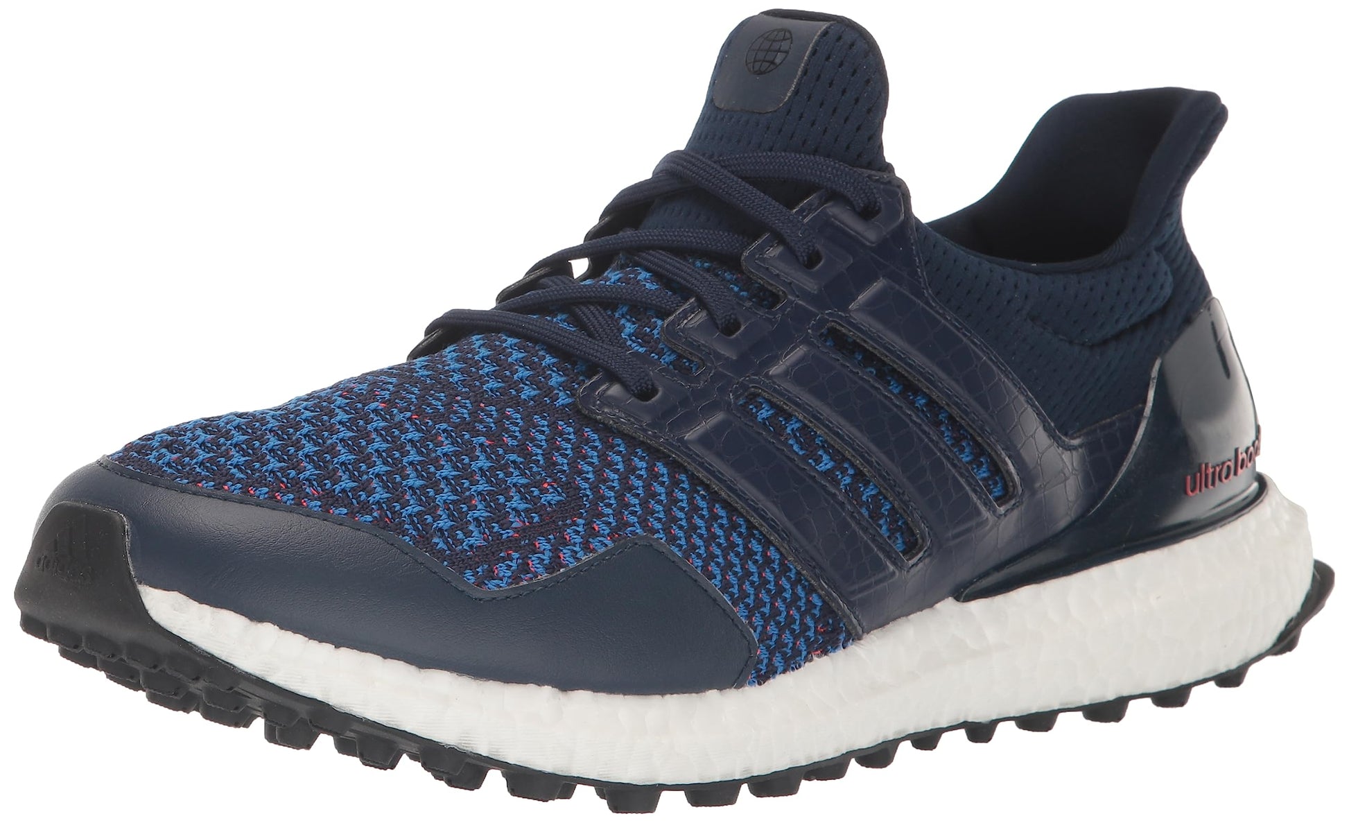 adidas Unisex Ultraboost Spikeless Golf Shoes Collegiate Navy/Bright Red 5 - Renee Lane Company