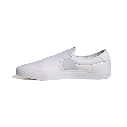 adidas Unisex Vulcraid3r Slip on Running Shoe White/White/Core Black 8 US Men - Renee Lane Company