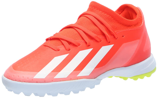 adidas Unisex X Crazyfast League Turf Sneaker Solar Red/White/Team Solar Yellow 7.5 US Men - Renee Lane Company