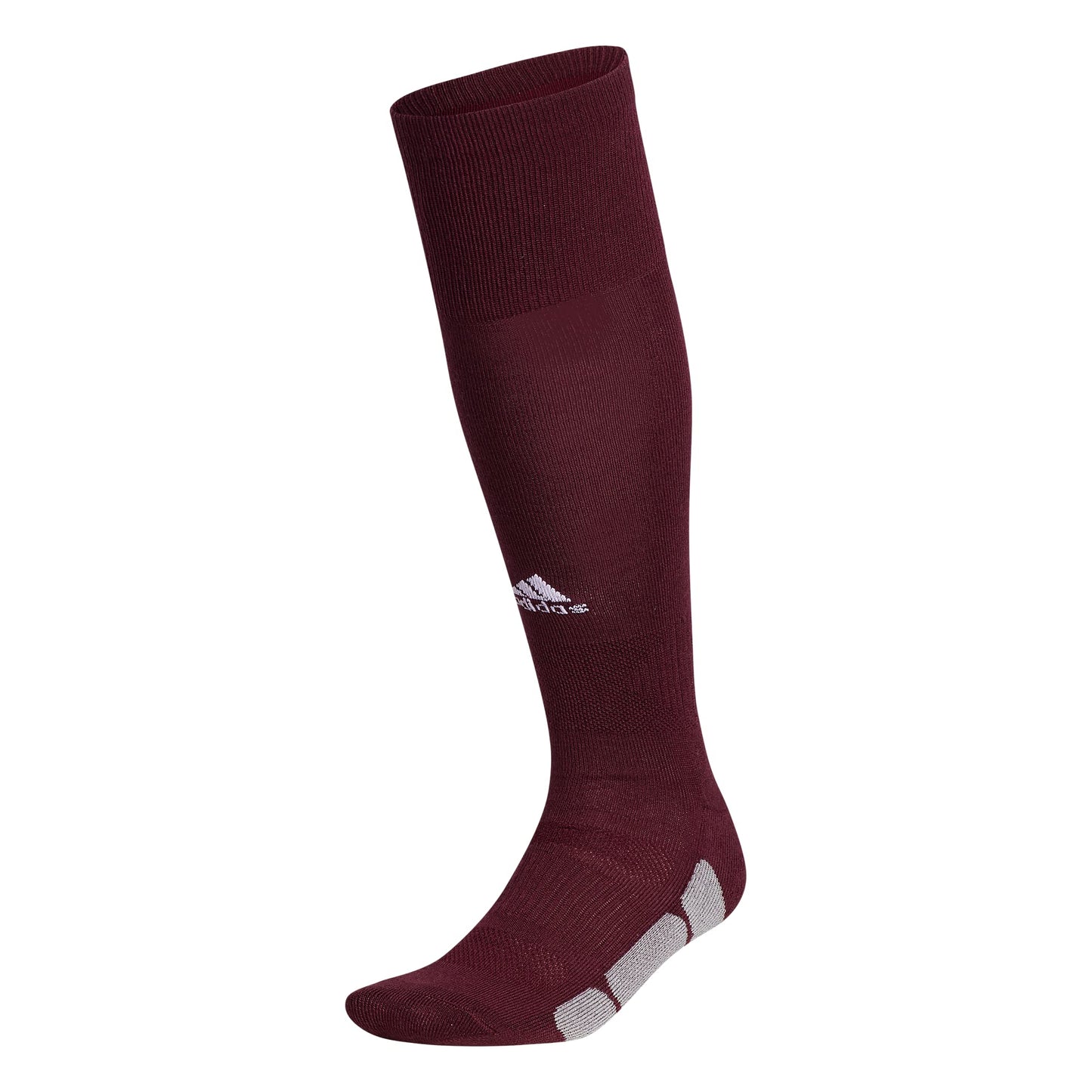 adidas Utility All Sport Over The Calf (OTC) Socks (1-Pair) Team Maroon/Light Onix Grey/White X-Small - Renee Lane Company
