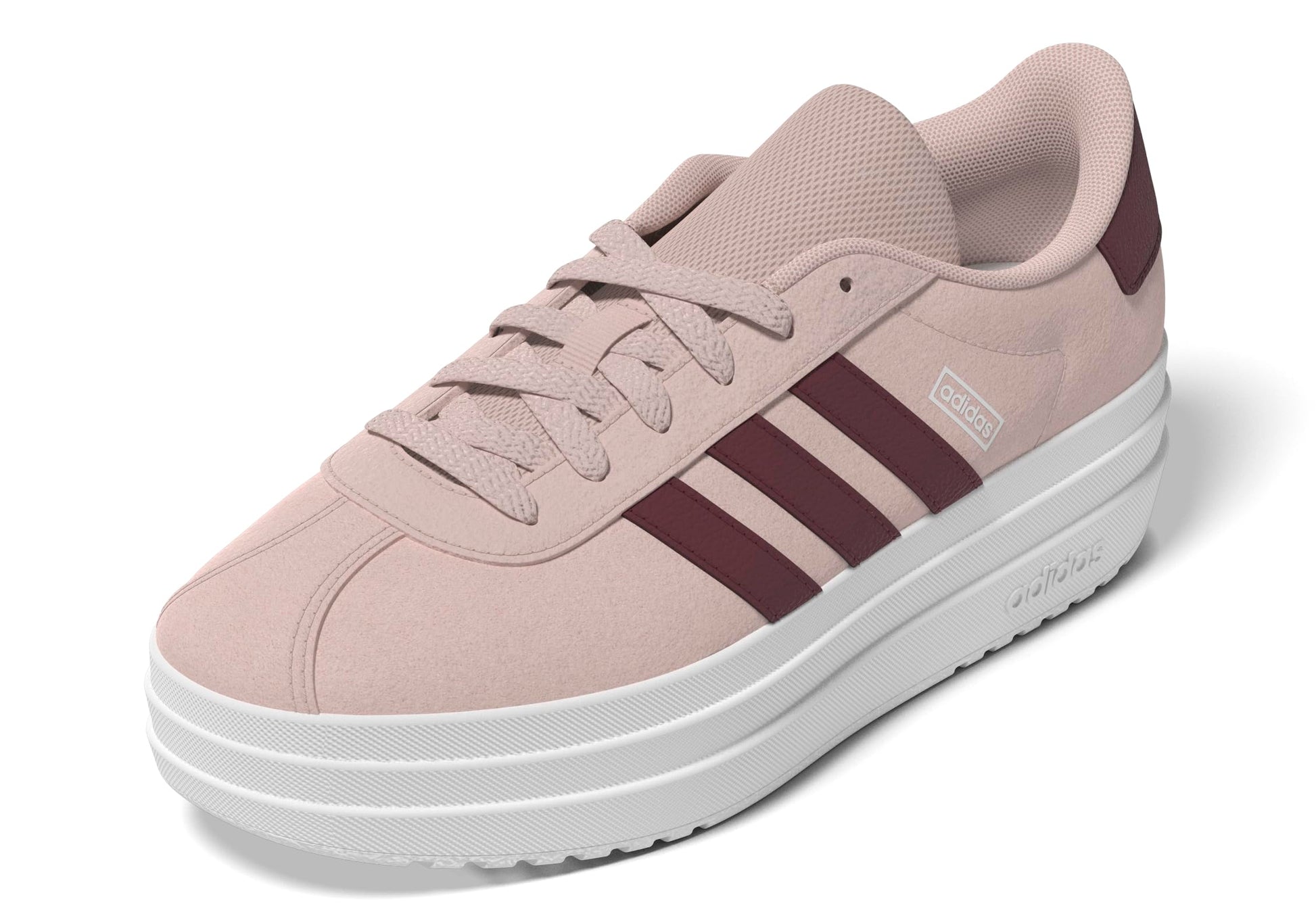 adidas VL Court Bold Sneaker Wonder Quartz/Shadow Red/White 6 US Unisex Big Kid - Renee Lane Company