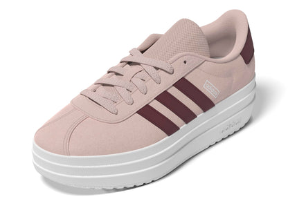 adidas VL Court Bold Sneaker Wonder Quartz/Shadow Red/White 6 US Unisex Big Kid - Renee Lane Company