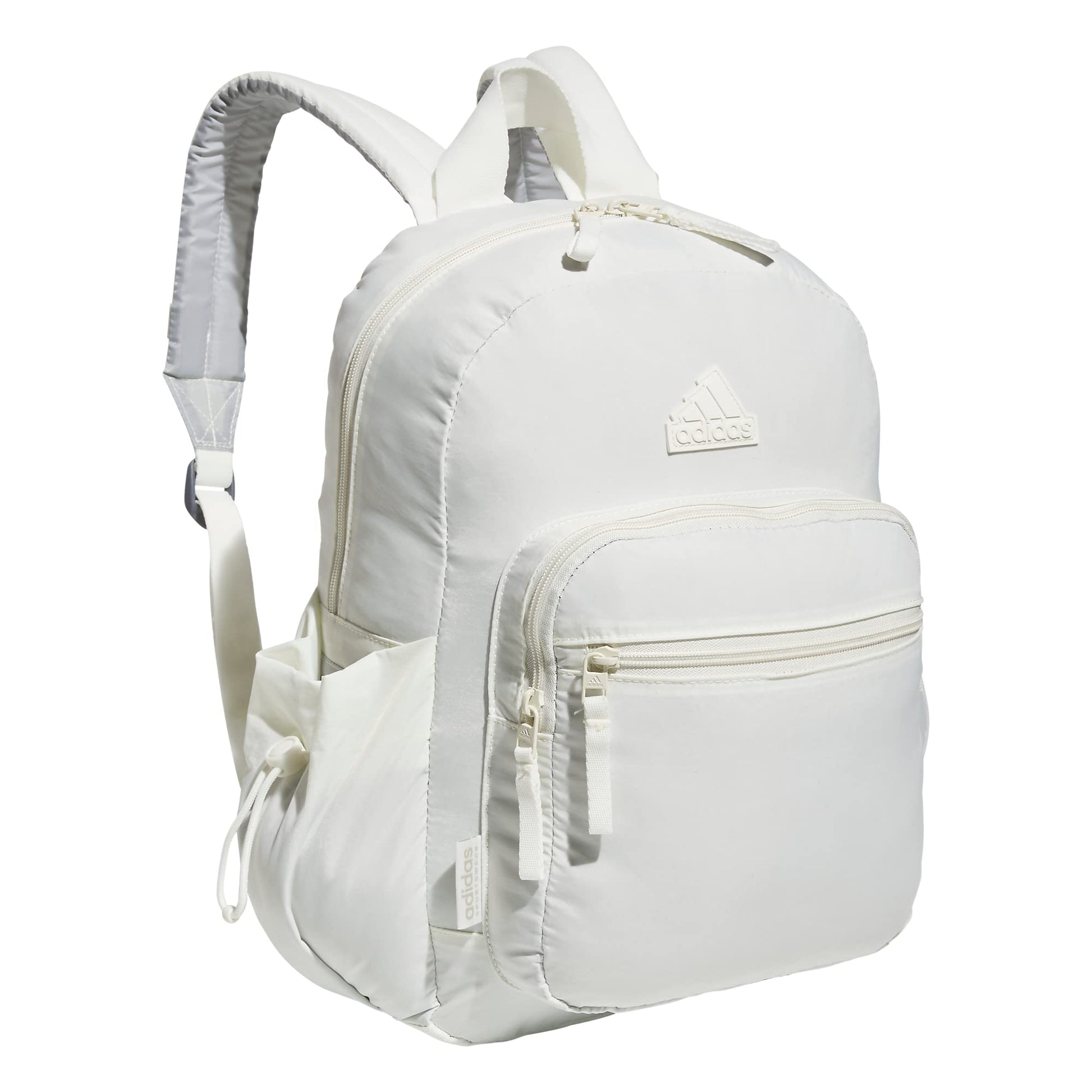 adidas Weekender Sport Fashion Compact Smaller Backpack with Detachable Mini valuables Pouch Off White One Size - Renee Lane Company
