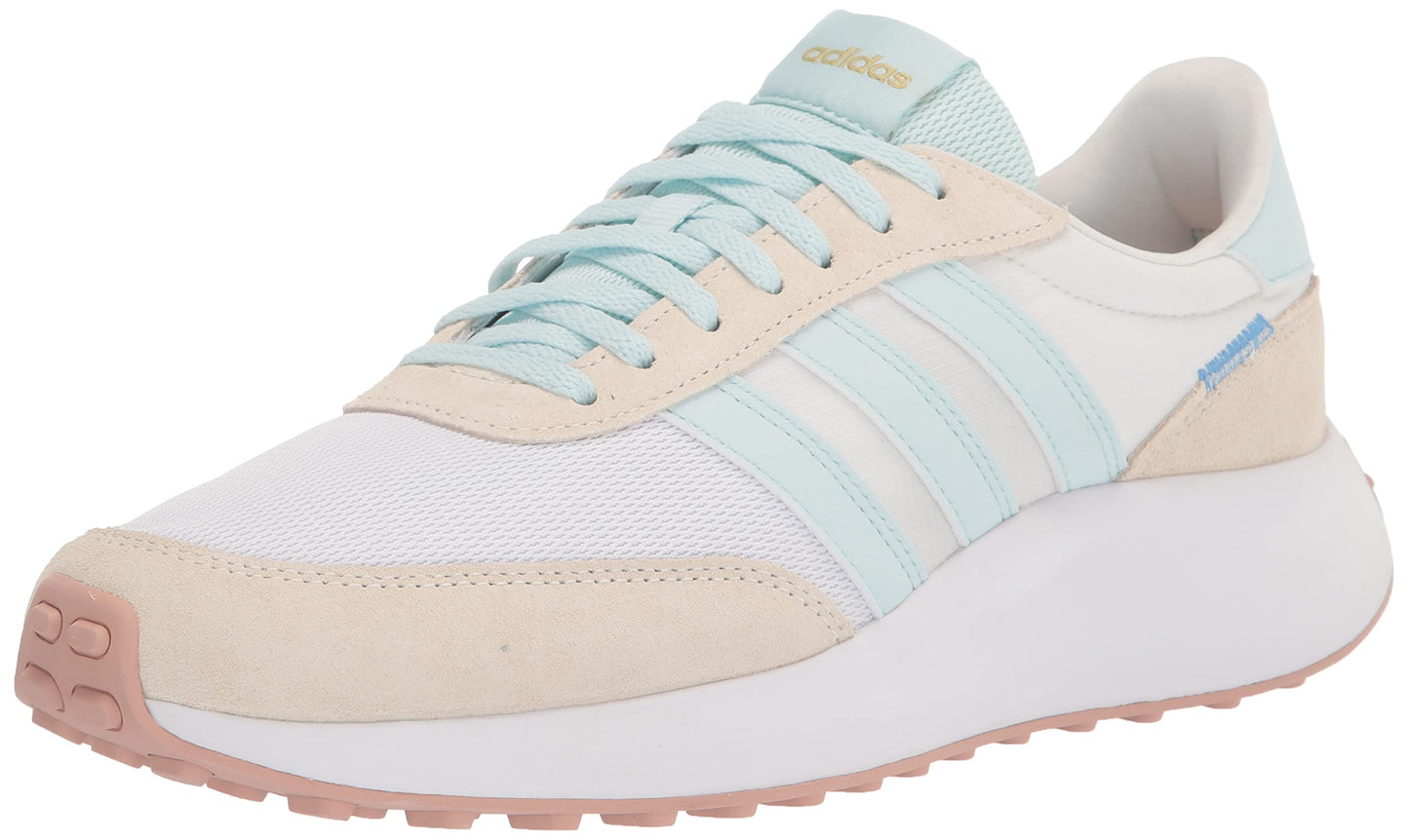 adidas Womens 70s Running Shoes FTWR White/Almost Blue/Off White 7.5 - Renee Lane Company