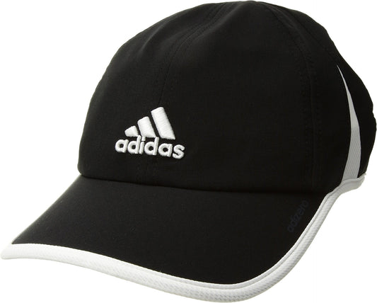 adidas Womens Adizero II Cap Black/White One Size - Renee Lane Company