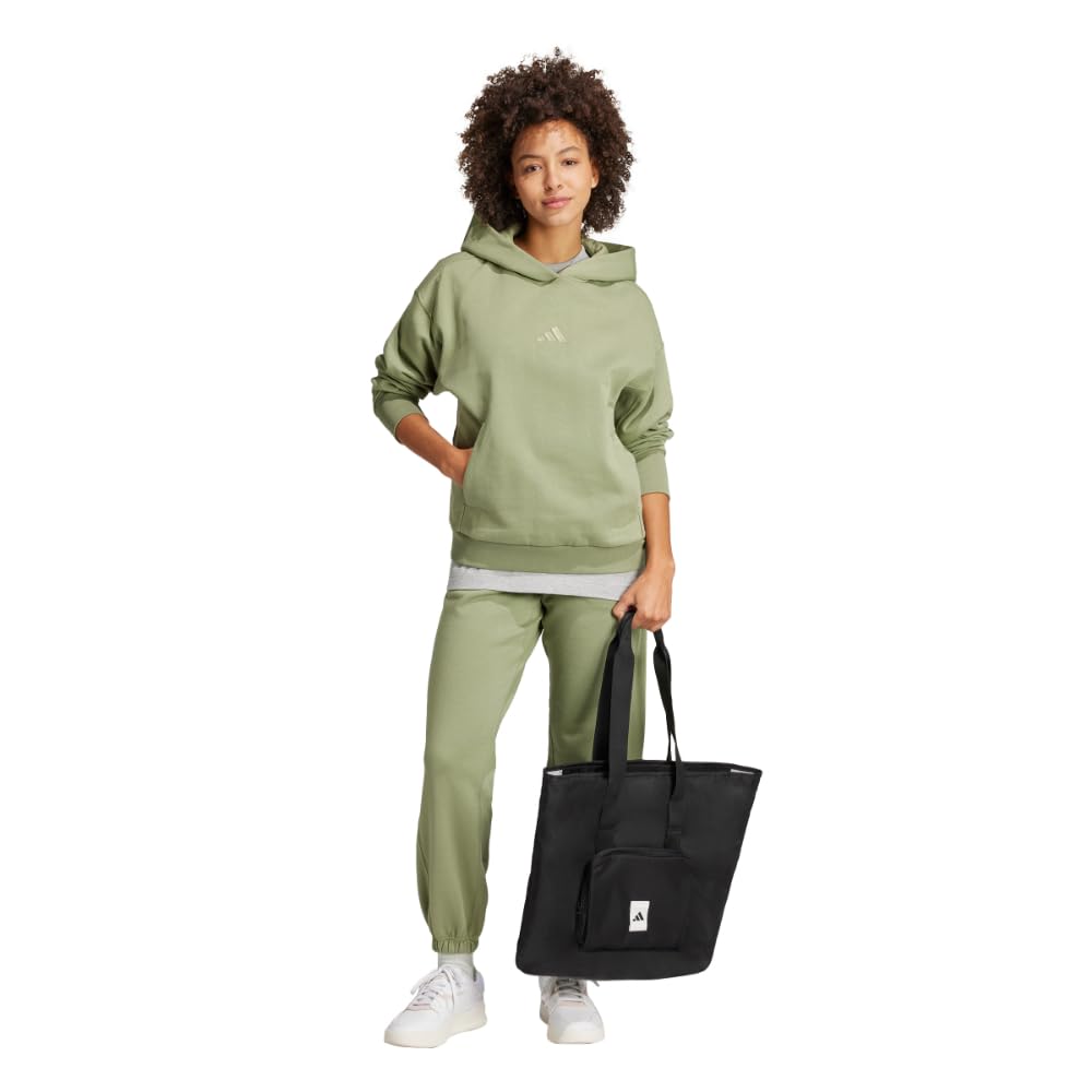 adidas Womens All SZN Fleece Loose Pants Tent Green - Renee Lane Company