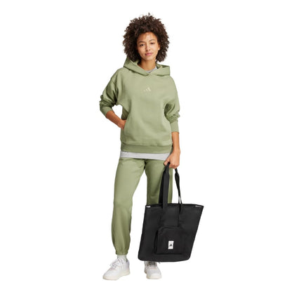 adidas Womens All SZN Fleece Loose Pants Tent Green - Renee Lane Company