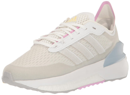 adidas Womens Avryn Sneaker White/White/Wonder Blue 6 - Renee Lane Company