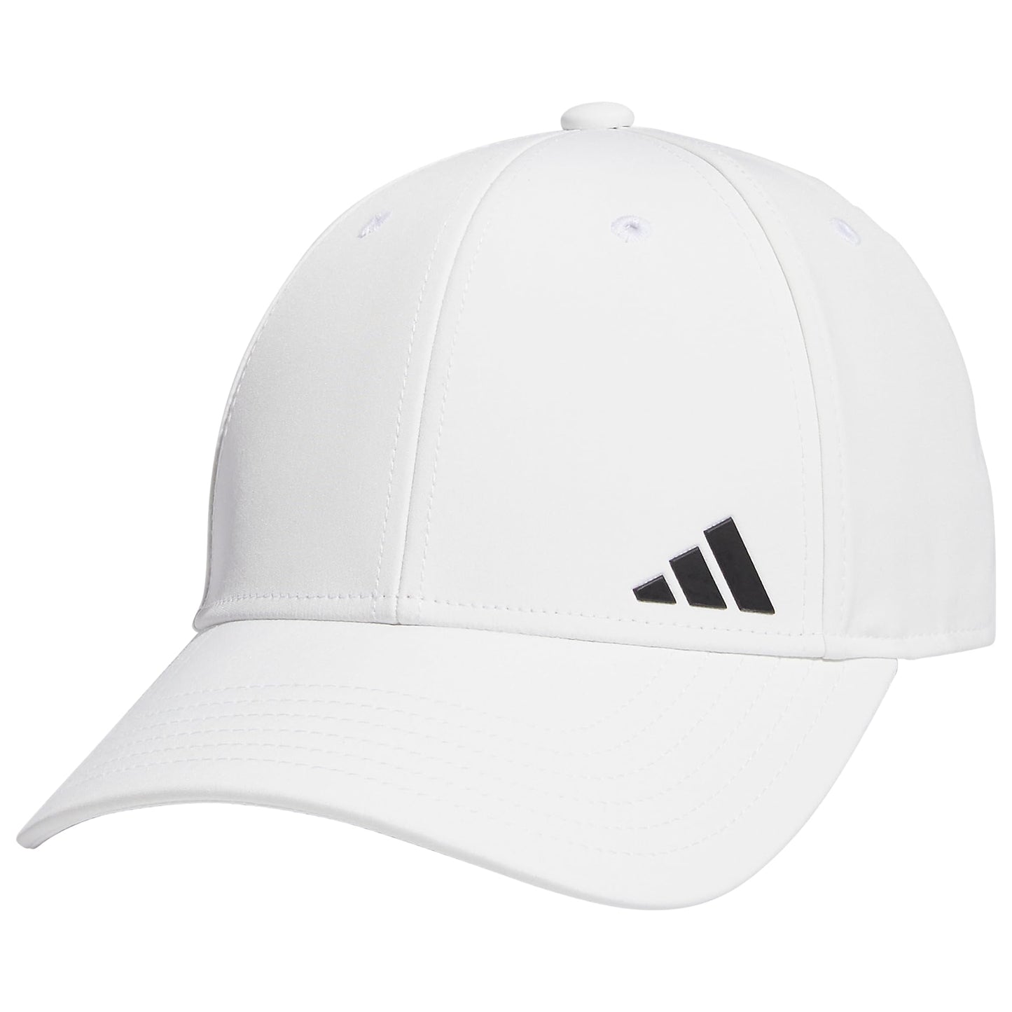 adidas Womens Backless Ponytail Hat Adjustable Fit Baseball Cap White/Black One Size - Renee Lane Company