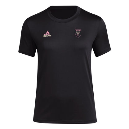 adidas Womens CF Short Sleeve Pre-Game T-Shirt Black/Club Inter De Futbol Miami XX-Large - Renee Lane Company