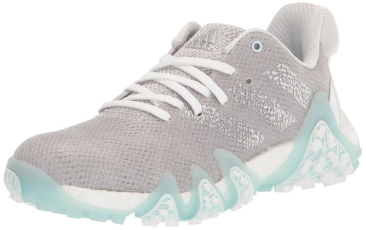adidas Womens CodeChaos 22 Spikeless Golf Shoes Grey One/Silver Metallic/Almost Blue 10 - Renee Lane Company