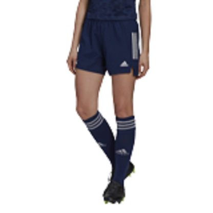 adidas Womens Condivo 21 Shorts Team Navy Blue/White Small - Renee Lane Company