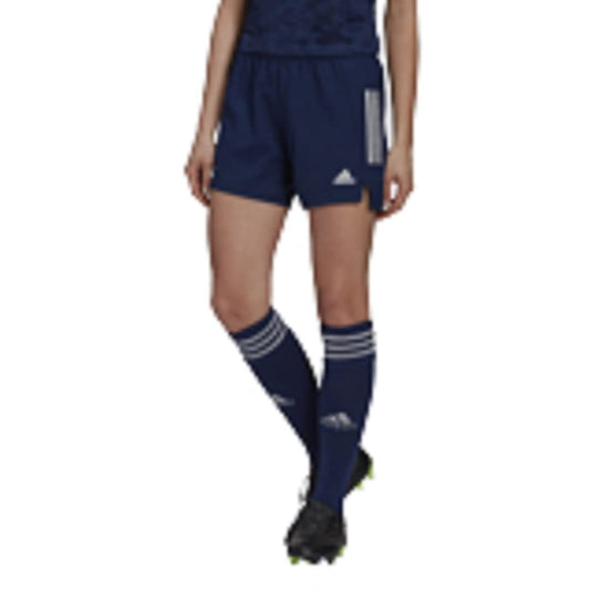 adidas Womens Condivo 21 Shorts Team Navy Blue/White Small - Renee Lane Company