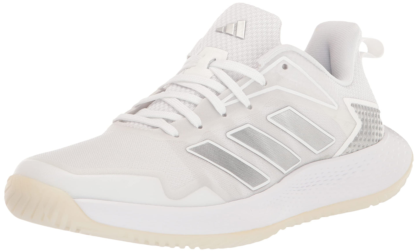 adidas Womens Defiant Speed Sneaker White/Silver Metallic/Grey One 11.5 - Renee Lane Company