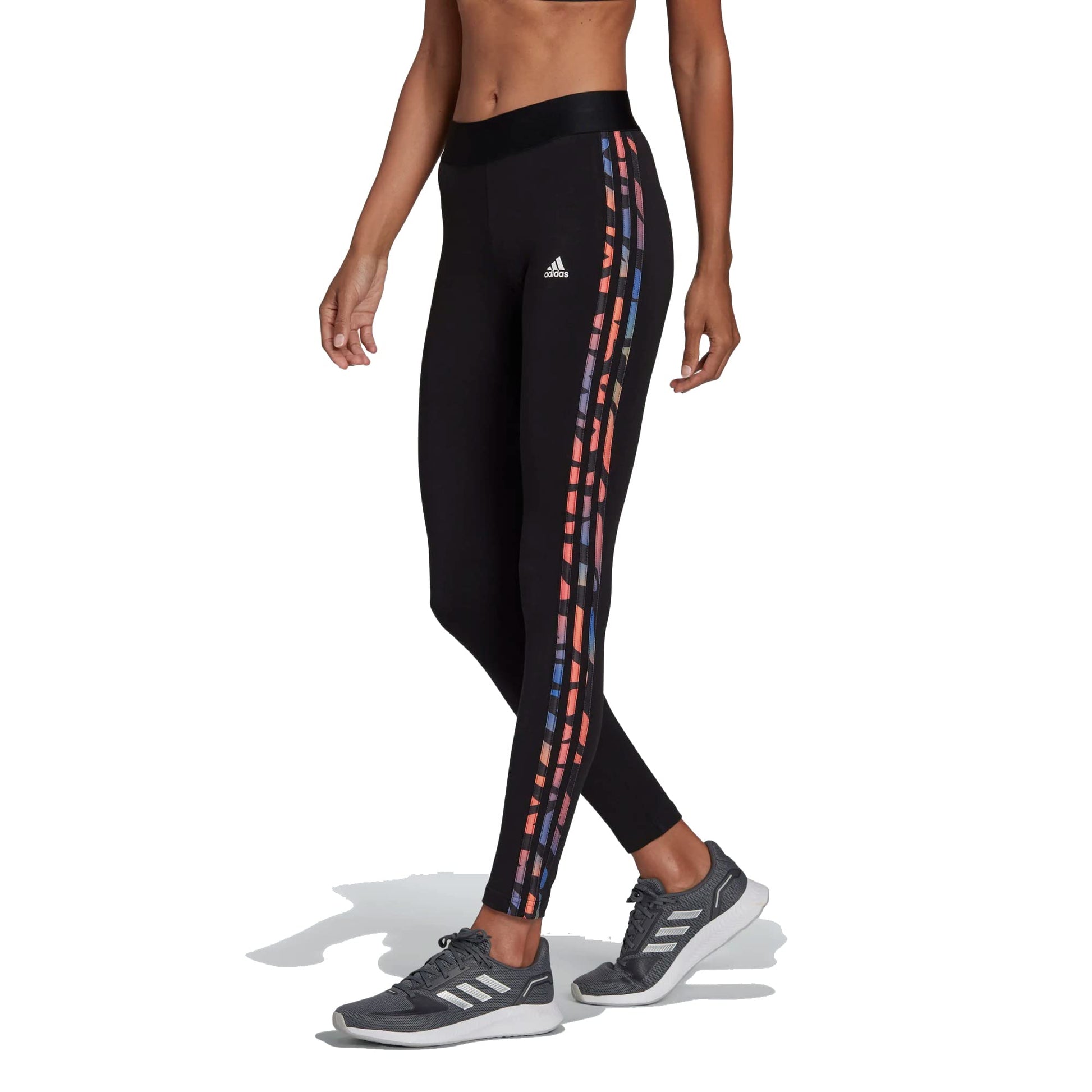 adidas Womens Essentials 3-stripes Leggings Black Medium - Renee Lane Company