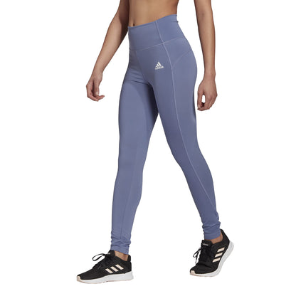 adidas Womens FeelBrilliant Designed 2 Move Leggings Orbit Violet/White Medium - Renee Lane Company