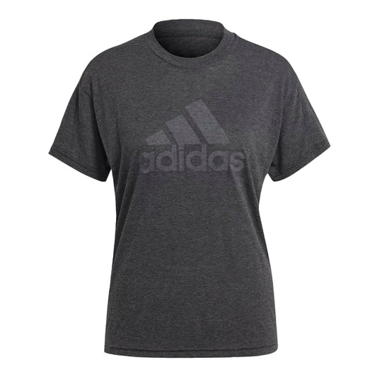 adidas Womens Future Icons Winners 3.0 T-Shirt Black Melange/Grey X-Large - Renee Lane Company