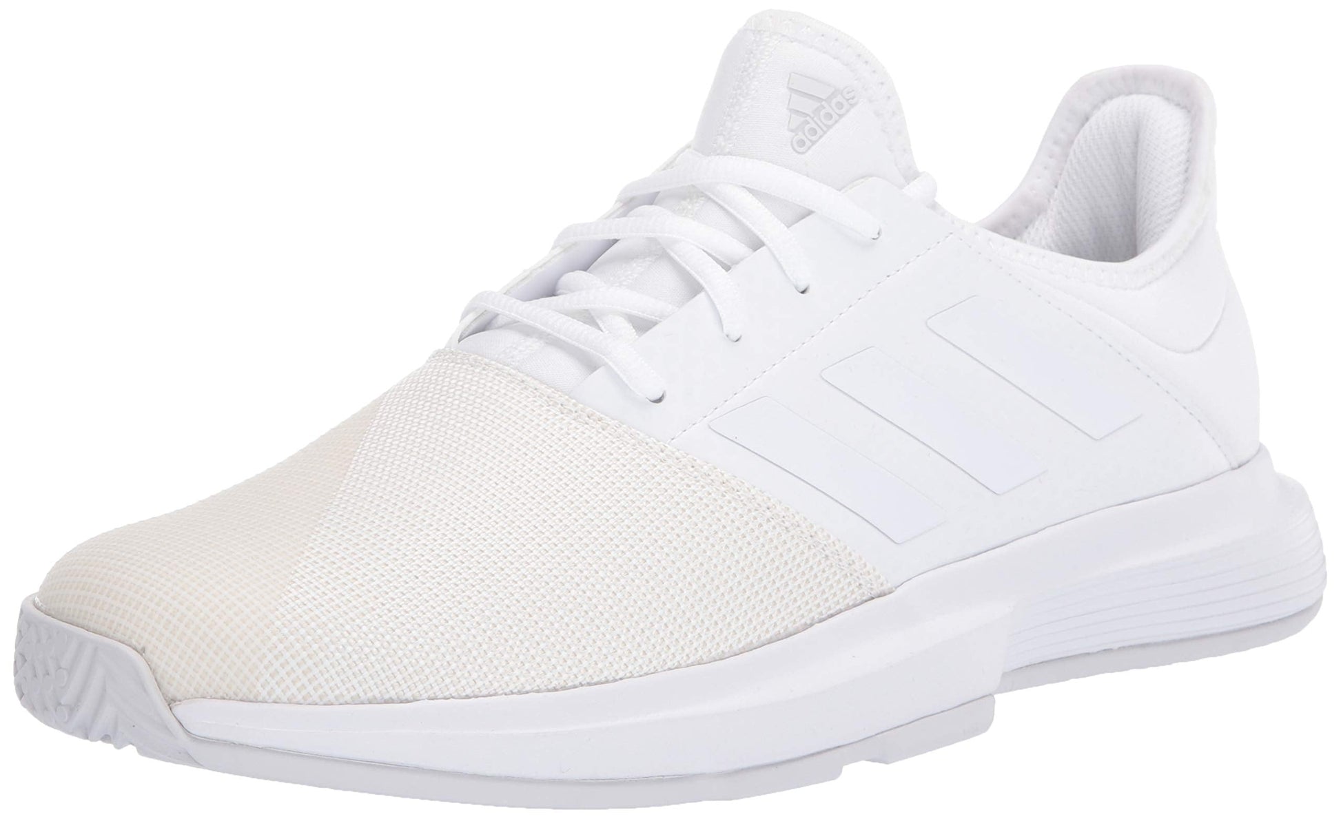 adidas Womens GameCourt Tennis Shoe FTWR White/FTWR White/Dash Grey 6 M US - Renee Lane Company