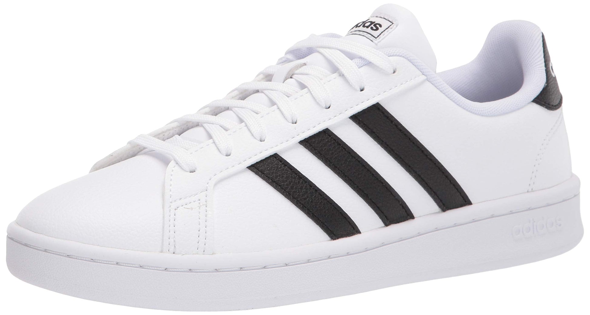 adidas Womens Grand Court Shoe White/Black/White 8.5 - Renee Lane Company