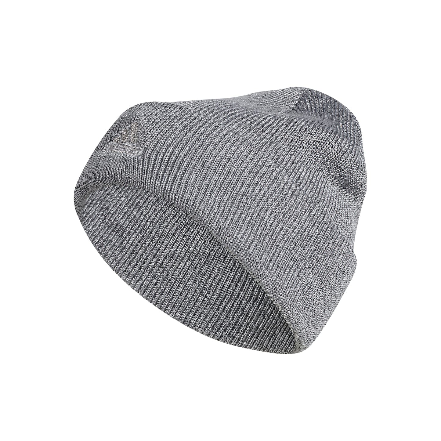 adidas Womens Holiday Shine Beanie Grey/Silver Metallic One Size - Renee Lane Company