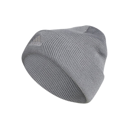 adidas Womens Holiday Shine Beanie Grey/Silver Metallic One Size - Renee Lane Company