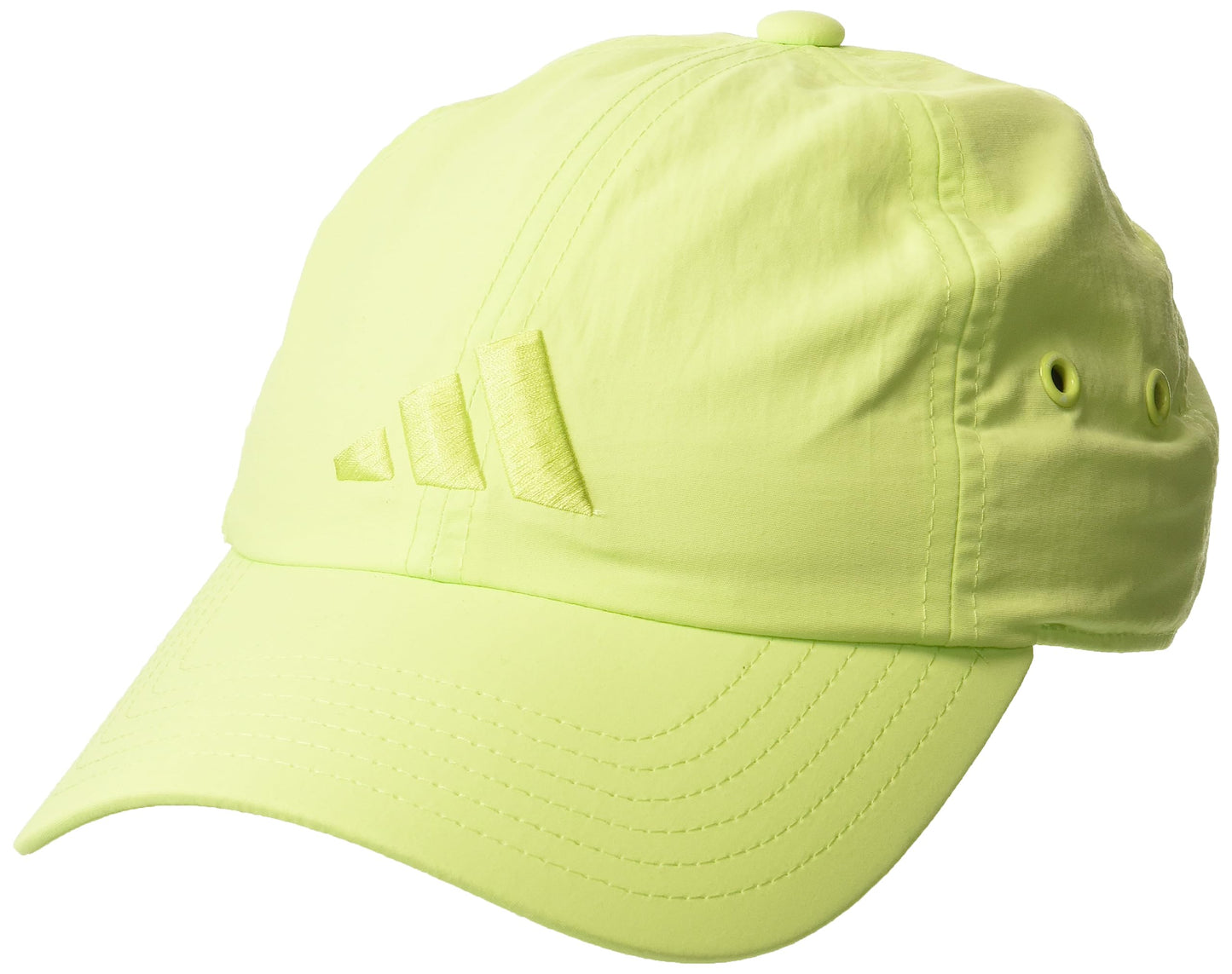 adidas Womens Influencer 3 Relaxed Strapback Adjustable Fit Hat Pulse Lime Green One Size - Renee Lane Company