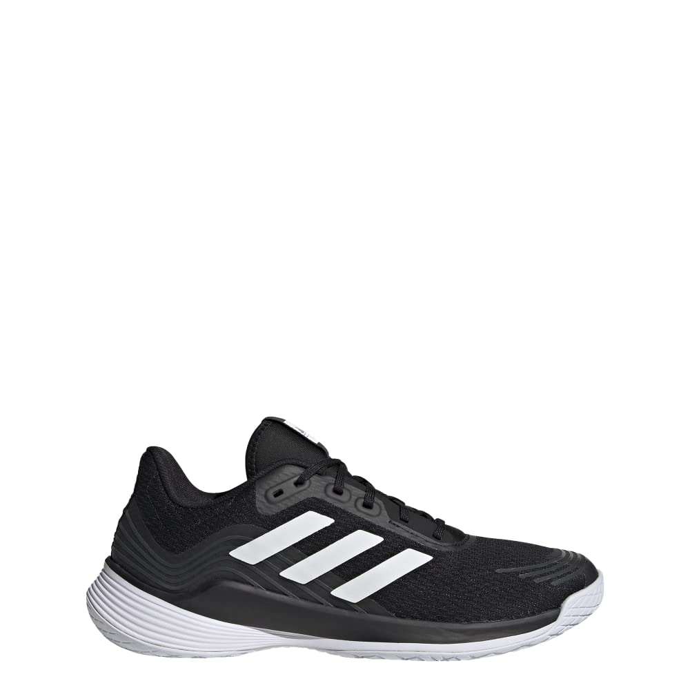 adidas Womens Novaflight Volleyball Sneaker Core Black/White/White 8 - Renee Lane Company