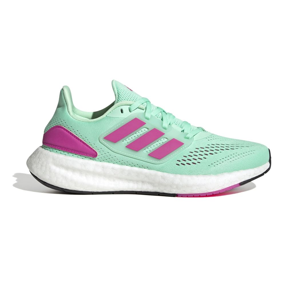 adidas Womens Pureboost 22 Sneaker Pulse Mint/Lucid Fuchsia/White 6 - Renee Lane Company