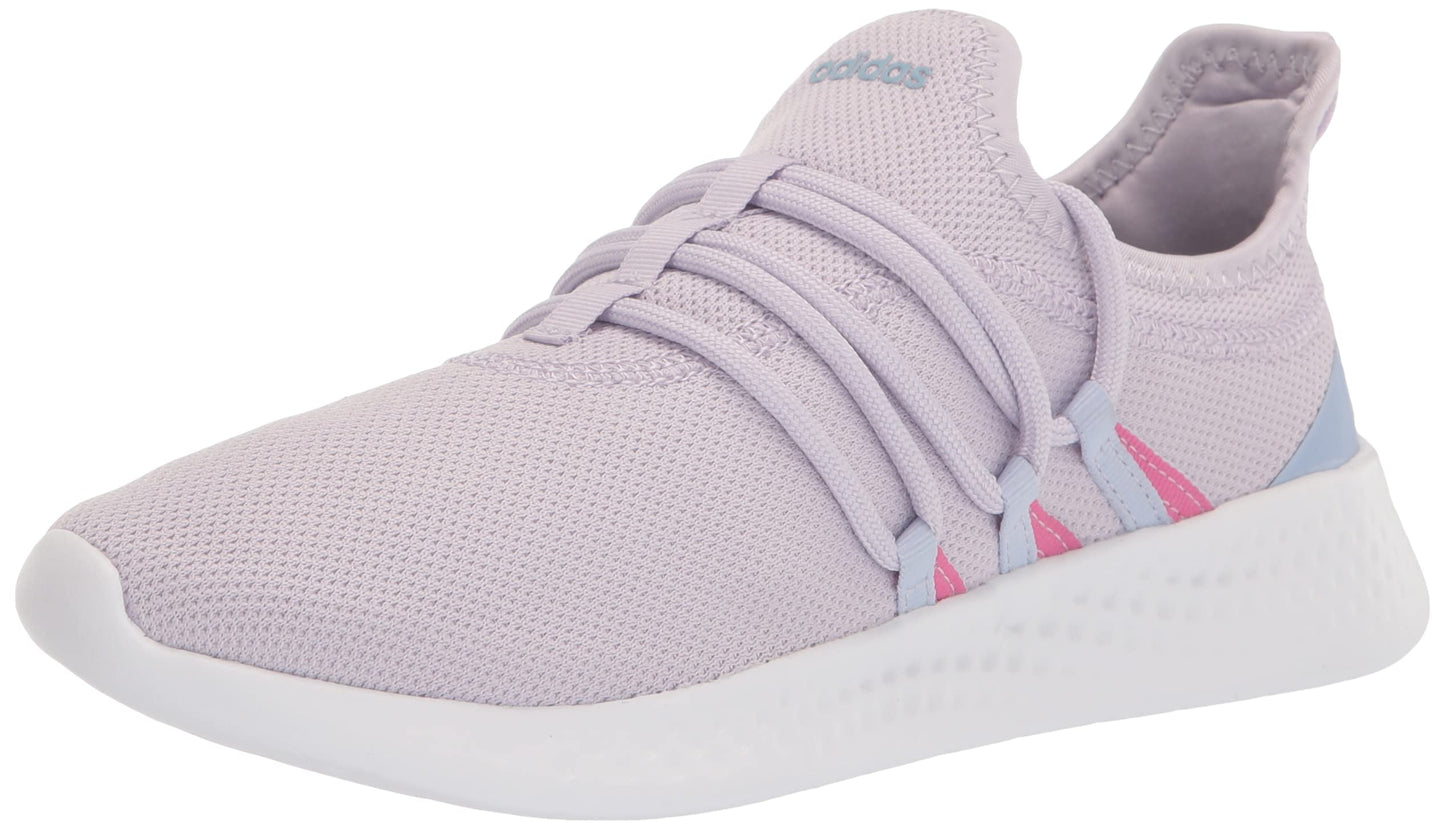 adidas Womens Puremotion Adapt 2.0 Sneaker Silver Dawn/White/Blue Dawn 10 - Renee Lane Company