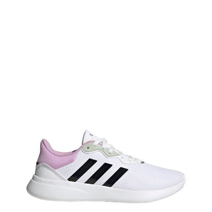 adidas Womens QT Racer 3.0 Sneaker White/Black/Bliss Lilac 9 - Renee Lane Company
