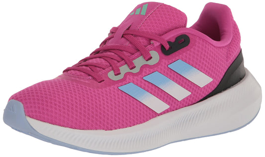 adidas Womens RUN FALCON 3.0 W WIDE Lucid Fuchsia/Blue Dawn/White 8 - Renee Lane Company