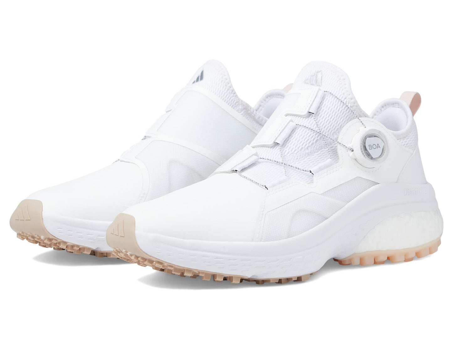 adidas Womens Solarmotion Boa Golf Shoes FTWR White/Silver met./Wonder Quartz 7 - Renee Lane Company