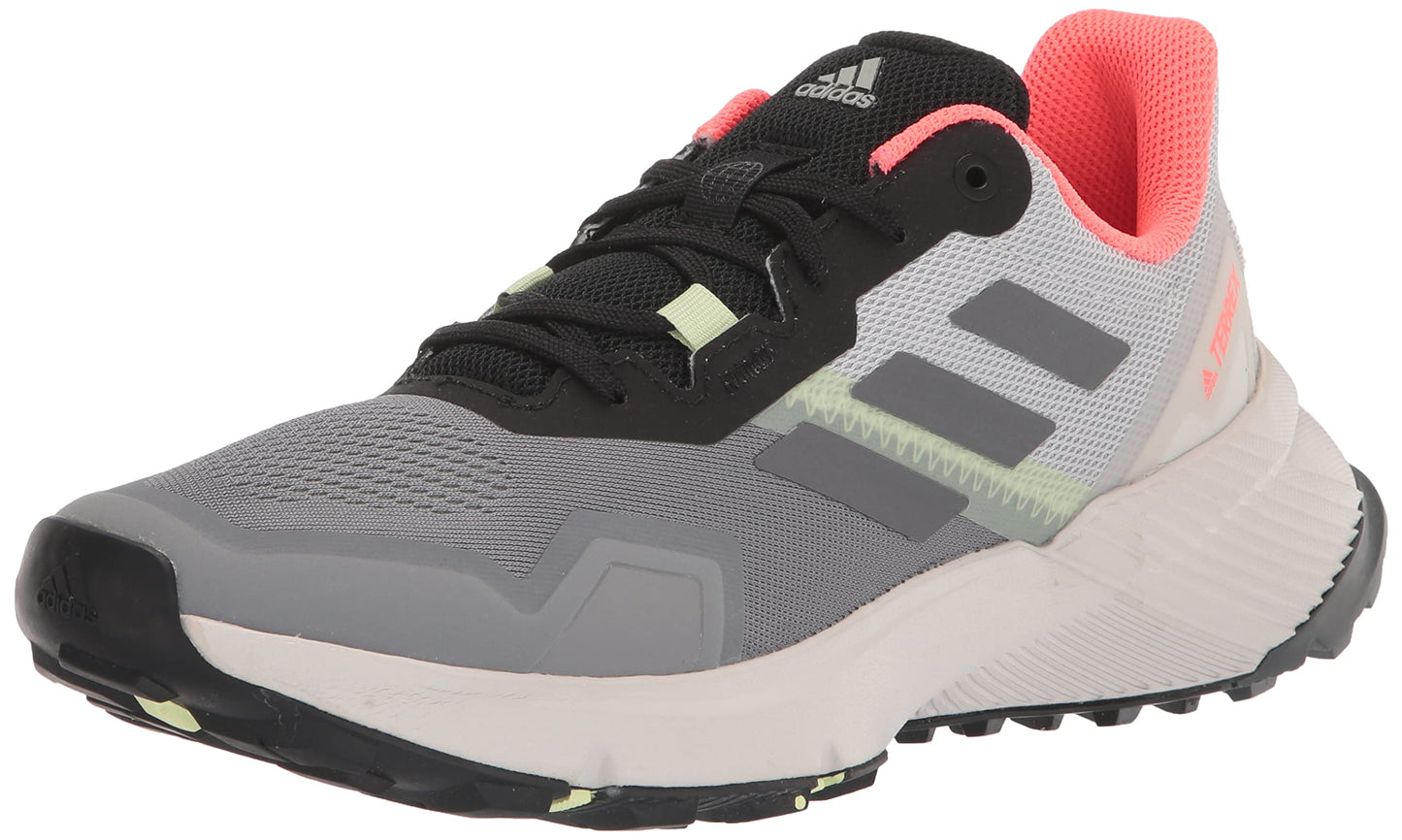 adidas Womens Terrex Soulstride Trail Running Shoes Grey/Grey/Turbo 7.5 - Renee Lane Company