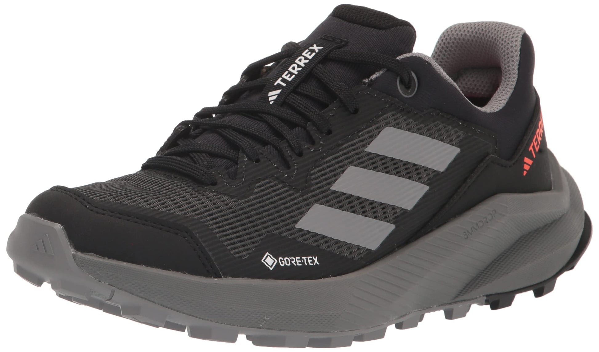adidas Womens Terrex Trailrider GTX Trail Running Shoe Black/Grey/Grey 5 - Renee Lane Company