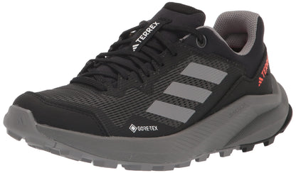 adidas Womens Terrex Trailrider GTX Trail Running Shoe Black/Grey/Grey 5 - Renee Lane Company