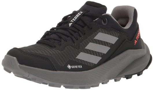 adidas Womens Terrex Trailrider GTX Trail Running Shoe Black/Grey/Grey 5 - Renee Lane Company