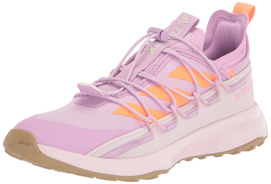 adidas Womens Terrex Voyager 21 Trail Running Shoe Bliss Lilac/Beam Orange/Almost Pink 5.5 - Renee Lane Company