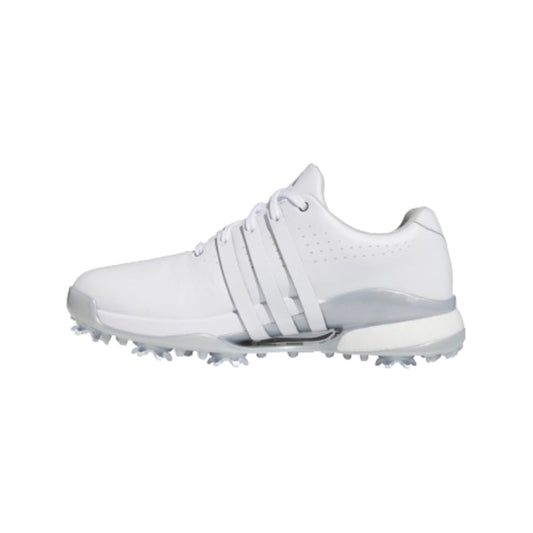 adidas Womens Tour360 24 Golf Shoes Footwear White/Core Black/Silver Metallic 7 - Renee Lane Company
