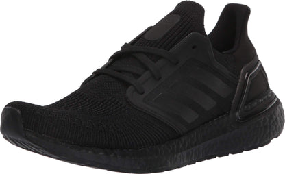 adidas Womens Ultraboost 20 Sneaker Black/Black/Solar Red 9.5 - Renee Lane Company
