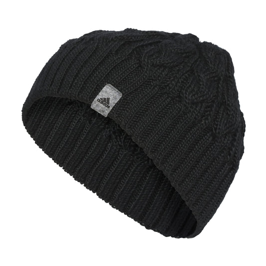 adidas Womens Whittier Beanie Standard fit Acrylic Knit Skull Cap/hat for Winter Black F23 One Size - Renee Lane Company