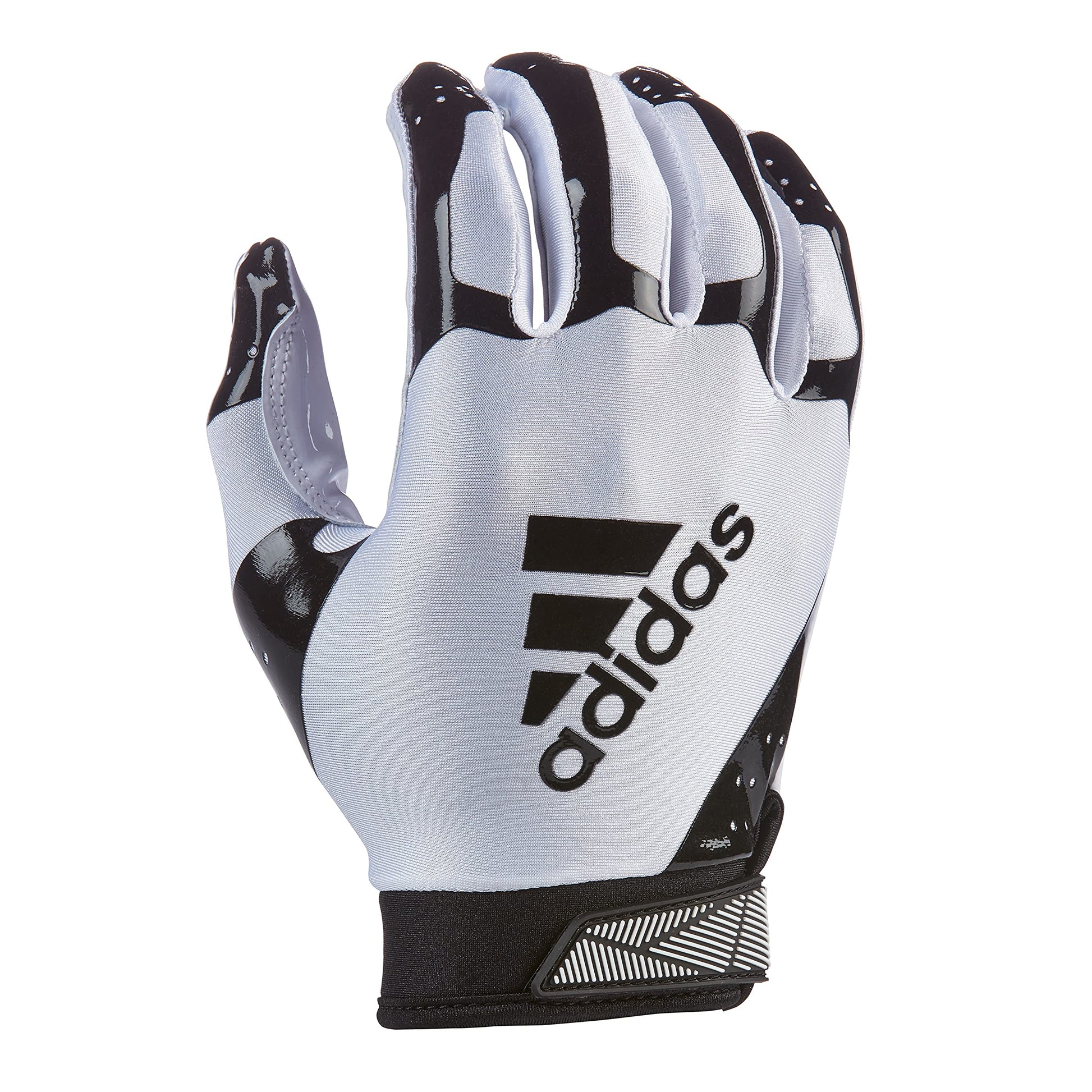 adidas mens AF1439 Football Receiver Glove White/Black Small US - Renee Lane Company
