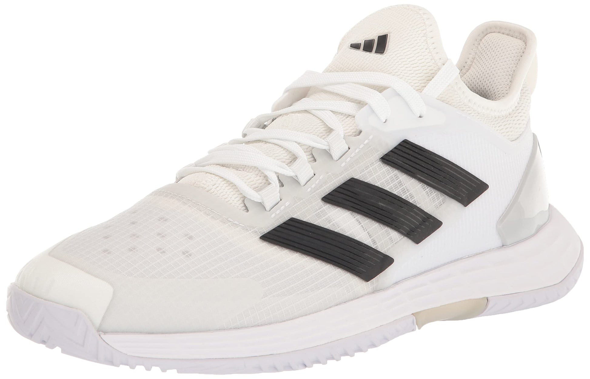 adidas mens Adizero Ubersonic 4.1 White/Core Black/Matte Silver 10 - Renee Lane Company