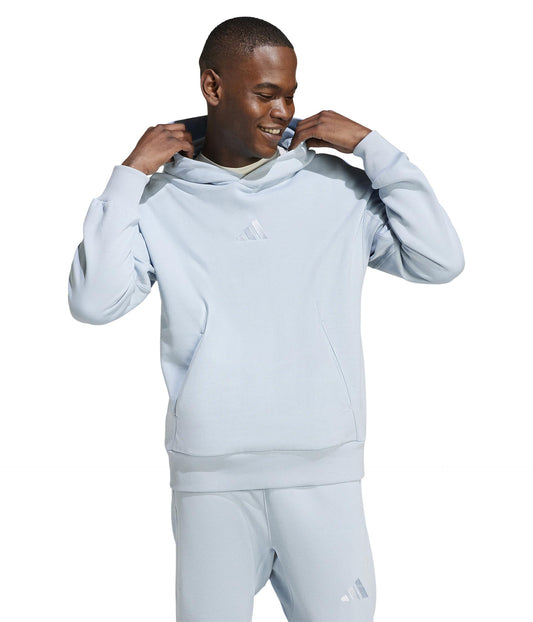 adidas mens All Szn Fleece Hoodie Wonder BlueXX-Large - Renee Lane Company