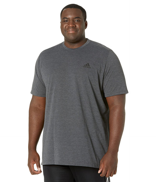 adidas mens FR Tee Dark Grey Heather/Black Small - Renee Lane Company