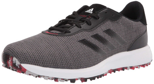 adidas mens Golf Shoe Grey/Black/Scarlet 10 US - Renee Lane Company